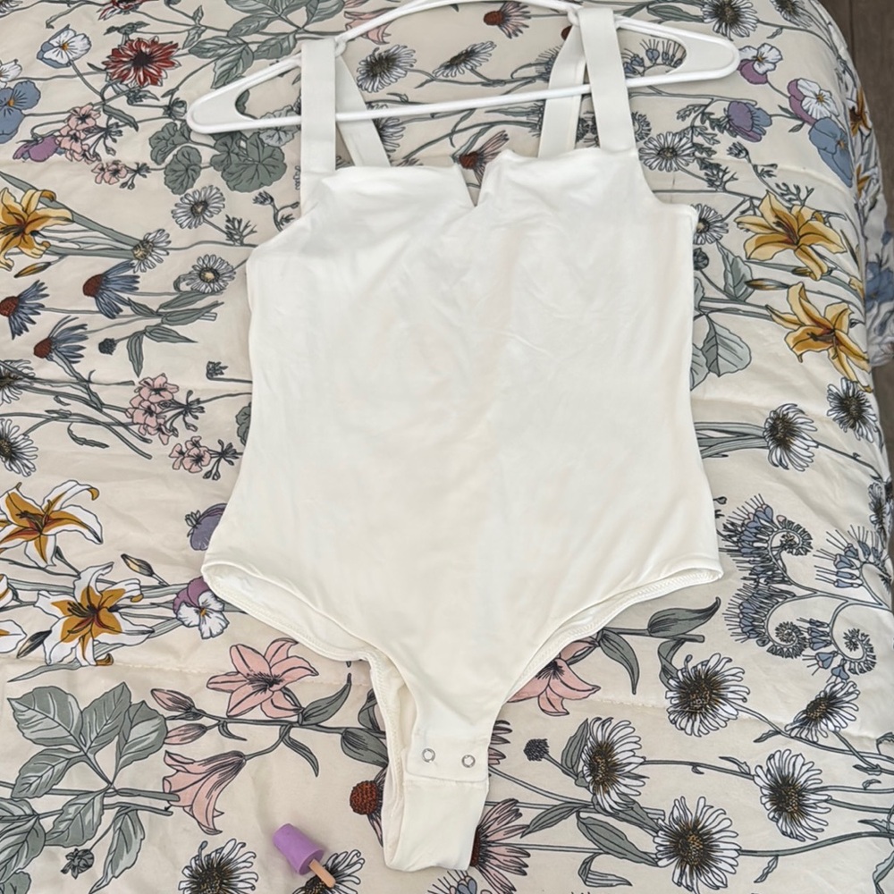Elegant White Women's Bodysuit